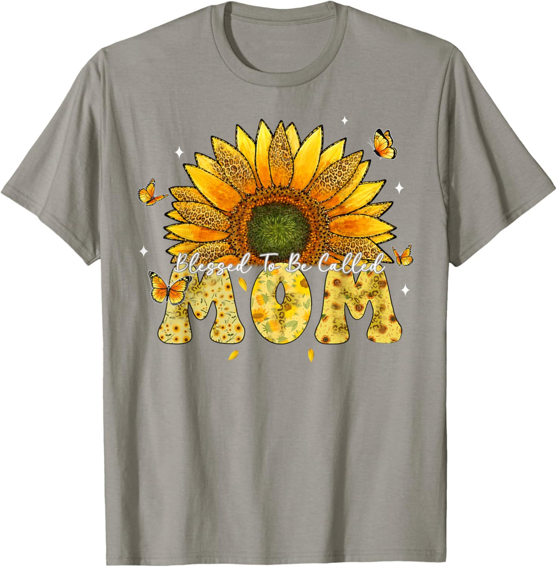 Mother's Day T-Shirt, Leopard Sunflower Blessed to Be Called Mom Cute Mother's Day T-Shirt, TCoU Recommendations from Amazon Products