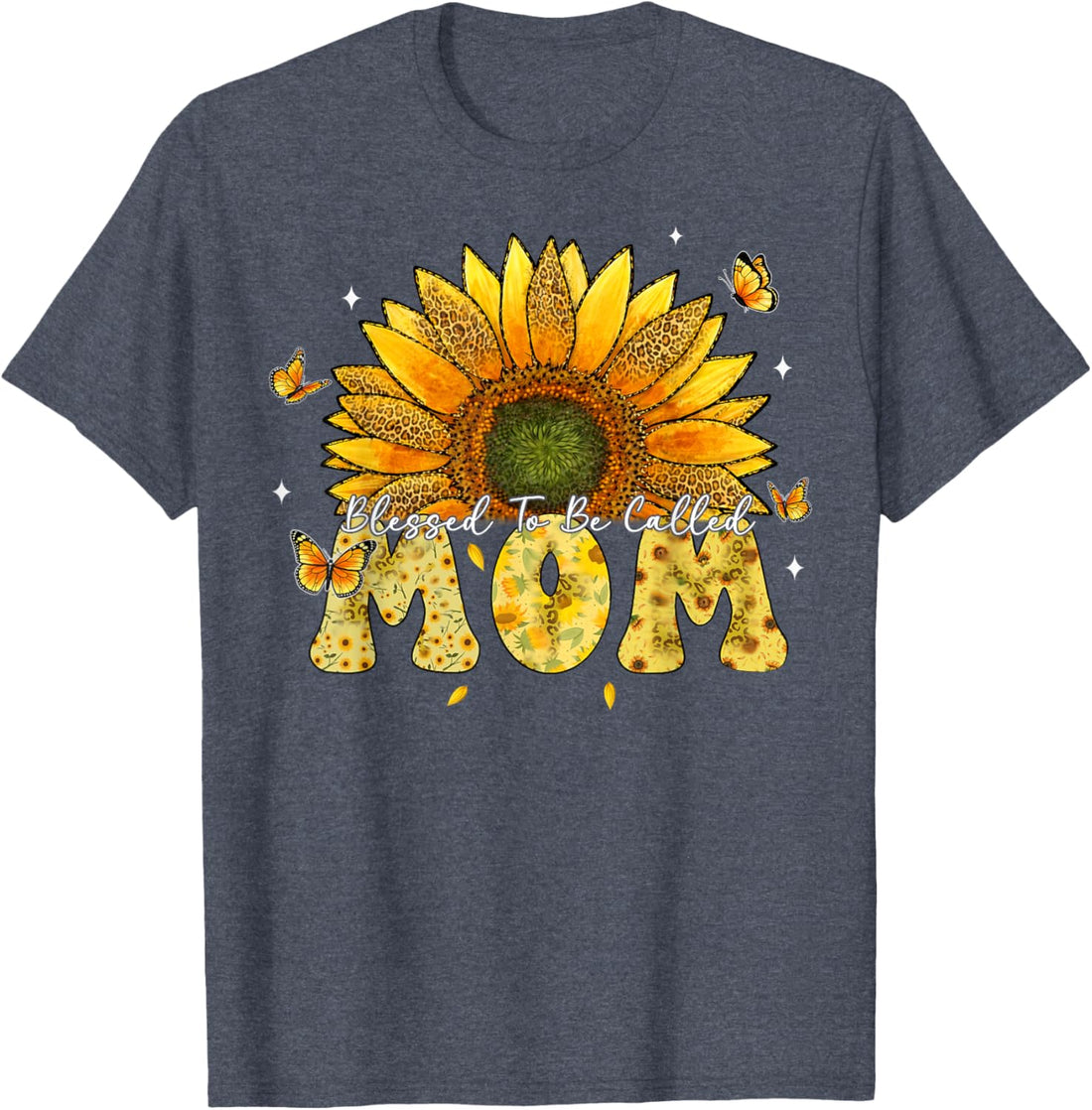 Mother's Day T-Shirt, Leopard Sunflower Blessed to Be Called Mom Cute Mother's Day T-Shirt, TCoU Recommendations from Amazon Products