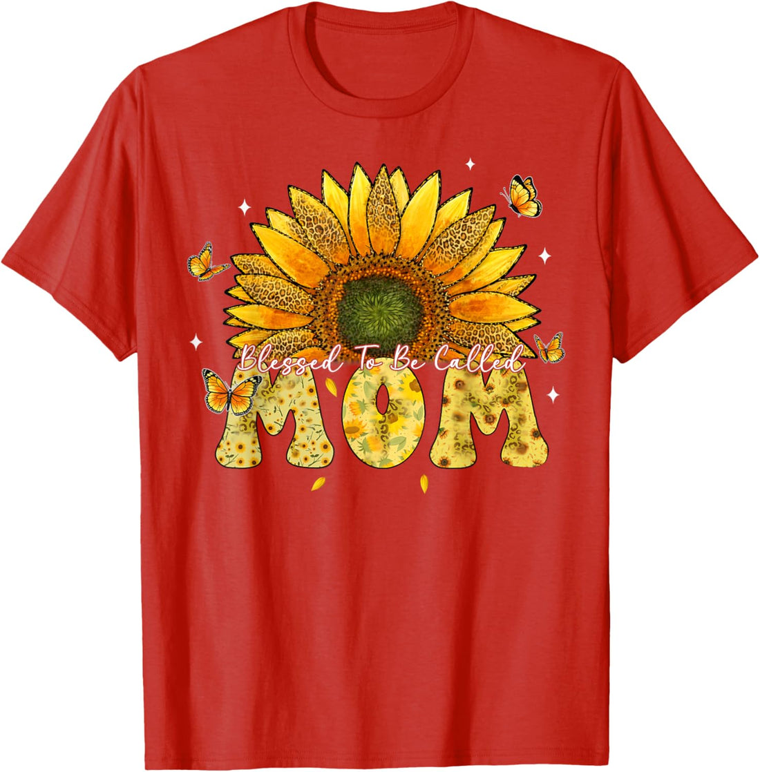 Mother's Day T-Shirt, Leopard Sunflower Blessed to Be Called Mom Cute Mother's Day T-Shirt, TCoU Recommendations from Amazon Products