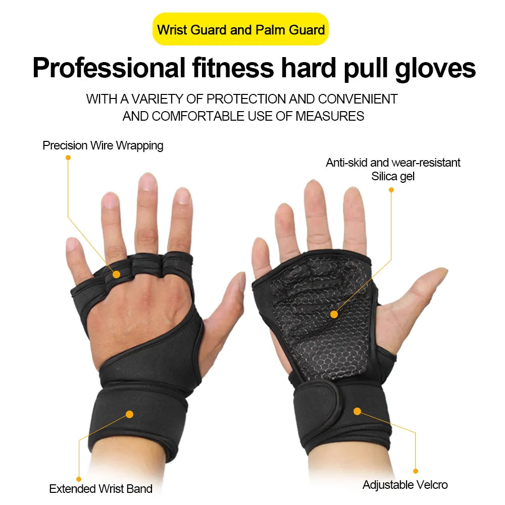 Workout Gloves-Wrist Wraps, for unisex by NNEOBA