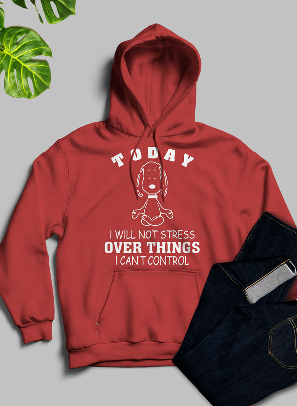 HOODIE--"Today I Will Not Stress Over Things I Can't Control"