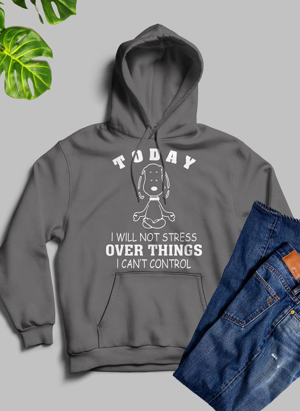HOODIE--"Today I Will Not Stress Over Things I Can't Control"
