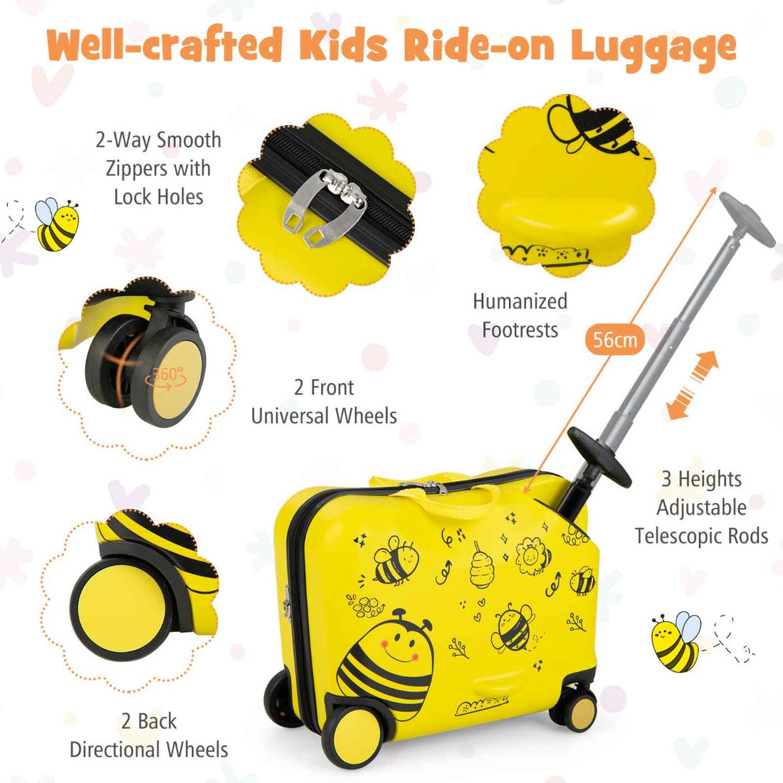 Kids Luggage Set -- 2 pieces with Spinner Wheels for Boys & Girls--ships from NNECW in Australia
