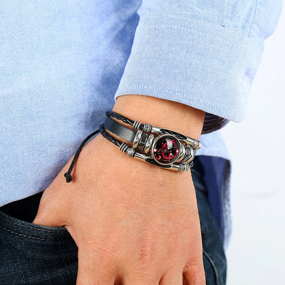 Snap Jewelry - Bracelet - Adjustable, Real Leather Bracelet, Fit 18mm Snap Button, Unisex bracelet (NO snap button included, see button collections)