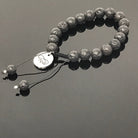 TCoU  Black Lava Rock Bracelet, Represents Healing Powers!!